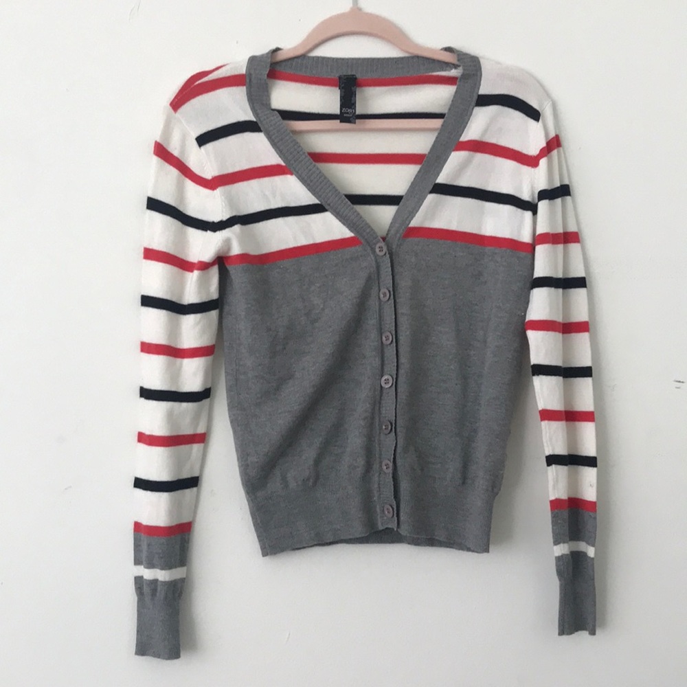 Stripped Cardigan